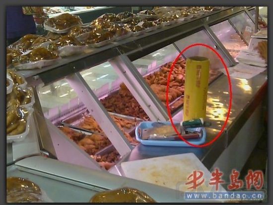 佳世客使用“三無”保鮮膜店員自稱為pvc材質(zhì)